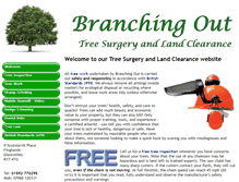 Tablet Screenshot of branching-out.org