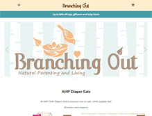 Tablet Screenshot of branching-out.ca